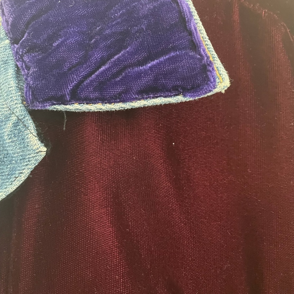 Vintage 1990's by designer Ann Ferriday one of a kind denim embellished jacket - Picture 7 of 9